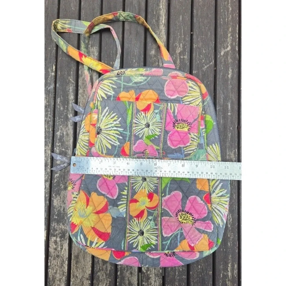 Vera Bradley Floral Nightingale Quilted Mini Backpack Sling Bag